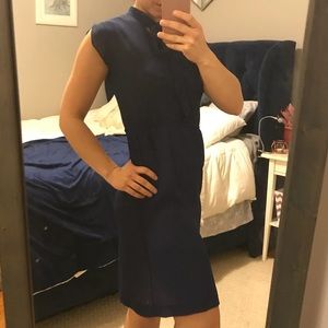 Vintage blue chiffon dress